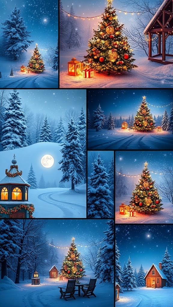 Aesthetic Christmas Desktop Wallpapers Aesthetic Christmas wallpapers with snowy scenes, festive decorations, and cozy interiors.